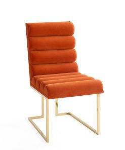 Channeled Goldfinger Dining Chair