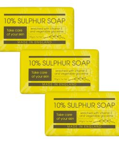 10% Sulphur Soap Bar Trio Value Pack Bundle