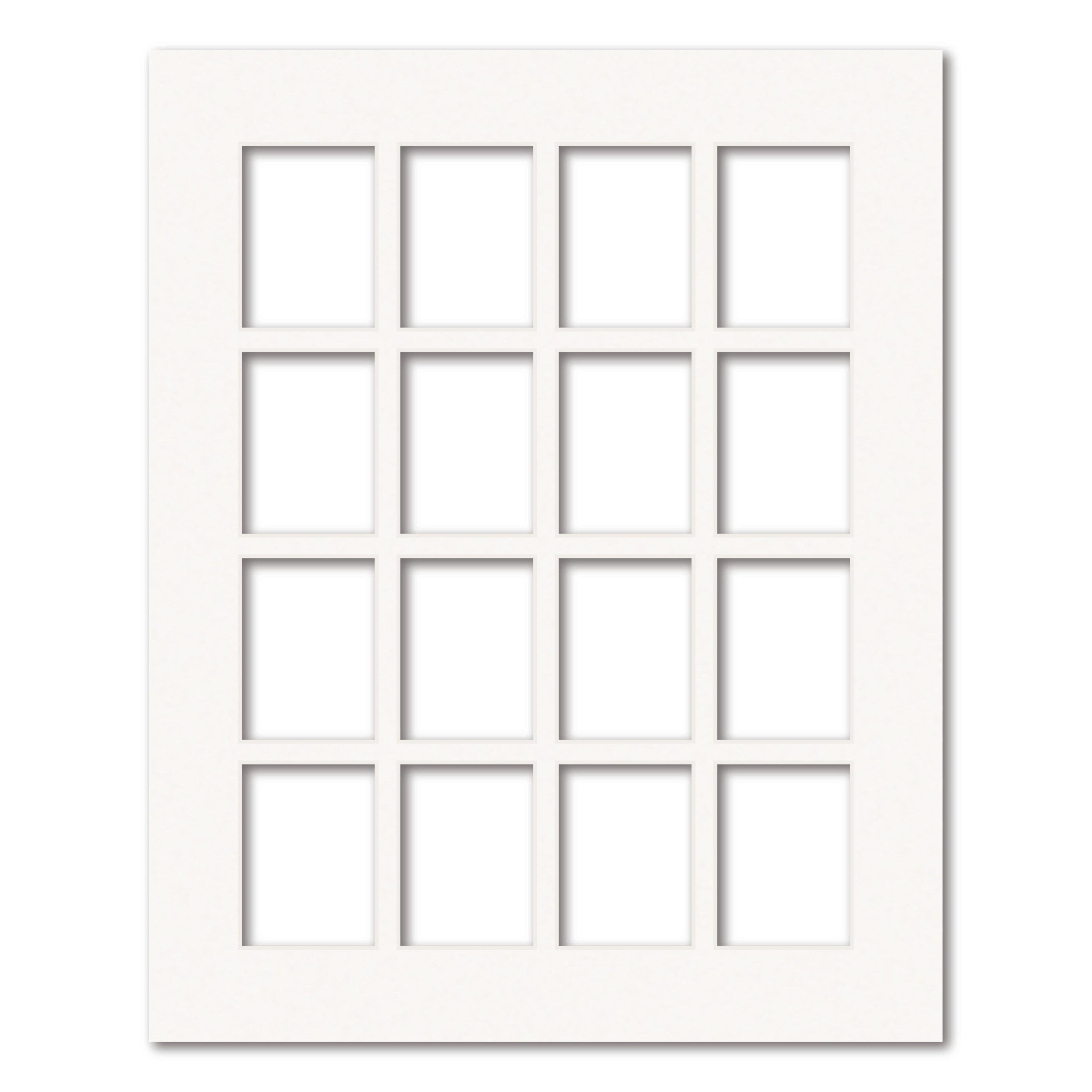 16 Window (3 x 4in) Collage Photo Mat Board - Image 2