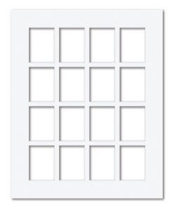 16 Window (3 x 4in) Collage Photo Mat Board