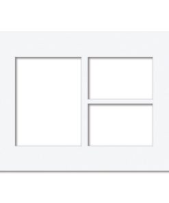 3 Window (4 x 6in & 6 x 8in) Collage Photo Mat Board