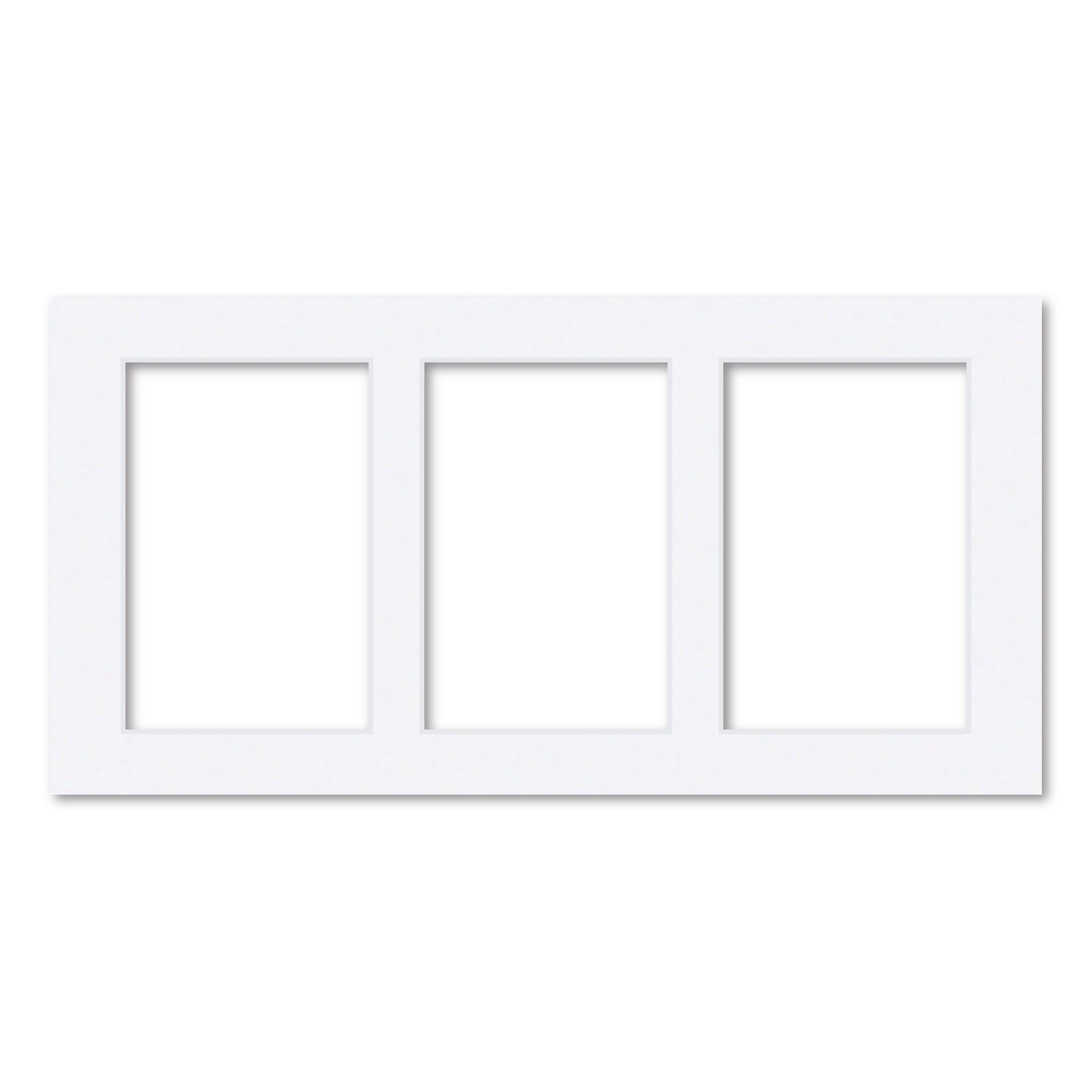 3 Window (4 x 6in) Collage Photo Mat Board