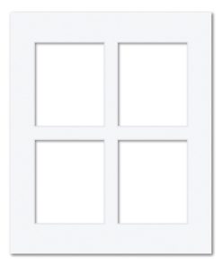 4 Window Polaroid Collage Photo Mat Board