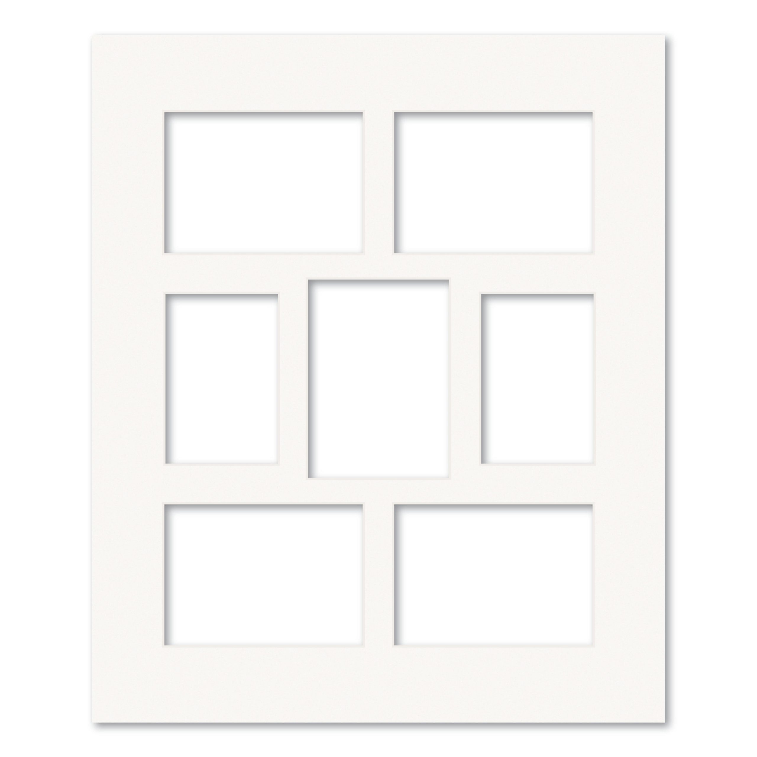 7 Window (4 x 6 & 5 x 7in) Collage Photo Mat Board - Image 2