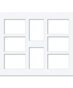 8 Window (3 x 4in) Collage Photo Mat Board
