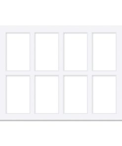 8 Window Instax Mini Collage Photo Mat Board