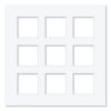 9 Window (2.5 x 2.5in) Square Collage Photo Mat Board
