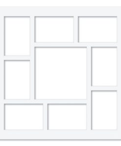 9 Window (4 x 6 & 8 x 8in) Square Collage Photo Mat Board