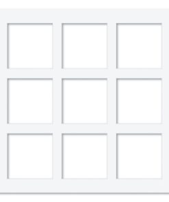 9 Window (5 x 5in) Square Collage Photo Mat Board