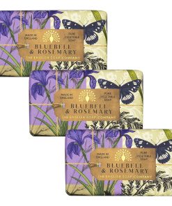 Anniversary Bluebell & Rosemary Soap Bar Bundle Pack (3 x 190g) – The English Soap Company