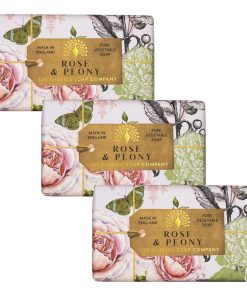 Anniversary Rose & Peony Soap Bar Bundle Pack (3 x 190g) – The English Soap Company