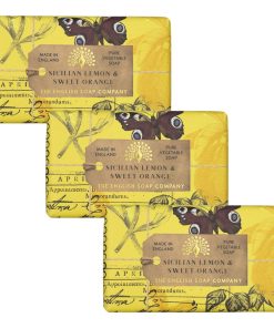 Anniversary Sicilian Lemon & Sweet Orange Soap Bar Bundle Pack (3 x 190g) – The English Soap Company