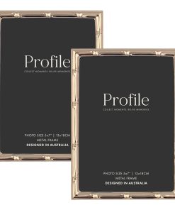 Bamboo Rose Gold Metal Frame Value Pack 5x7 (2 pack bundle)