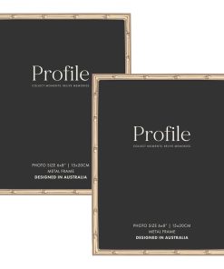 Bamboo Rose Gold Metal Frame Value Pack 6x8 (2 pack bundle)