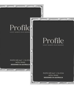 Bamboo Silver Metal Frame Value Pack 4x6 (2 pack bundle)