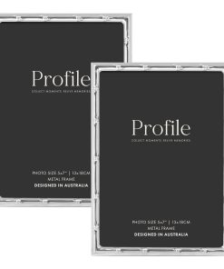 Bamboo Silver Metal Frame Value Pack 5x7 (2 pack bundle)