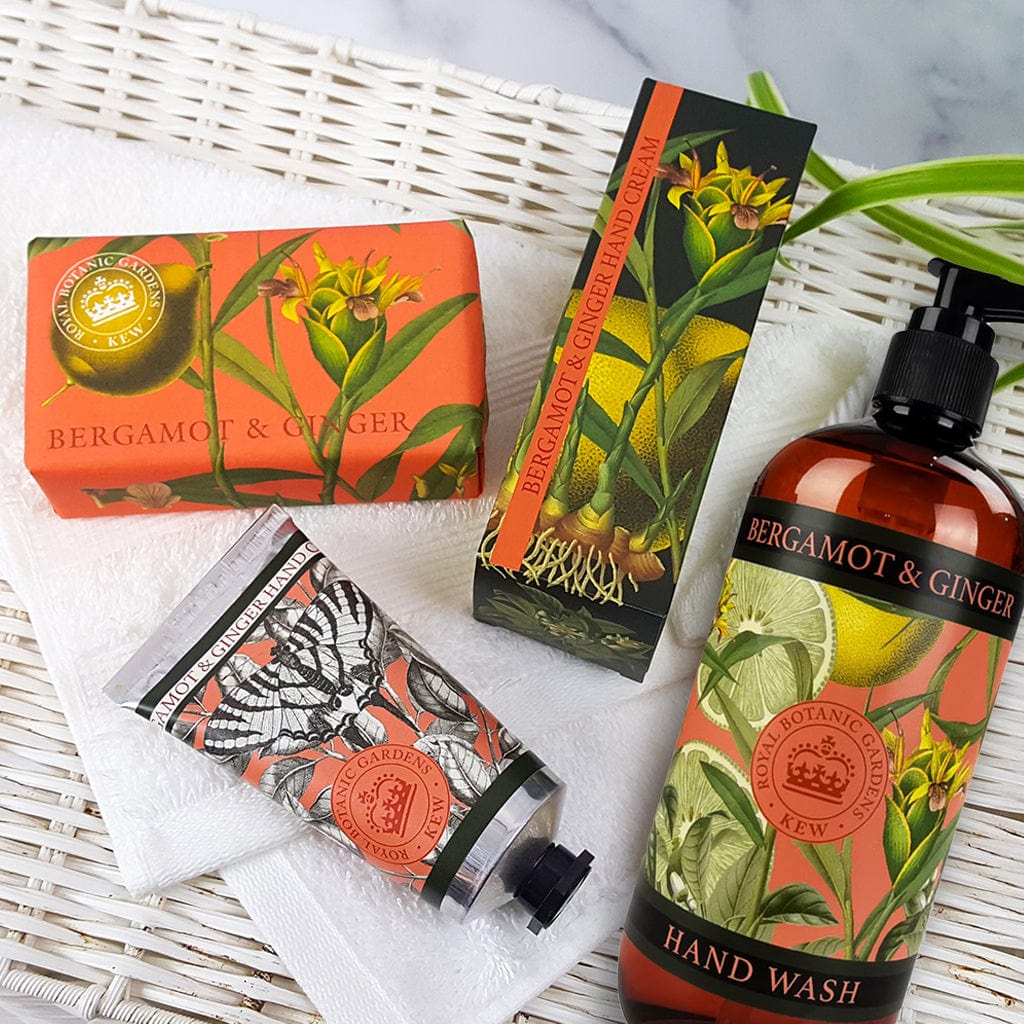 Bergamot & Ginger Hand Cream, Soap & Wash Bundle - Royal Kew Gardens - Image 2