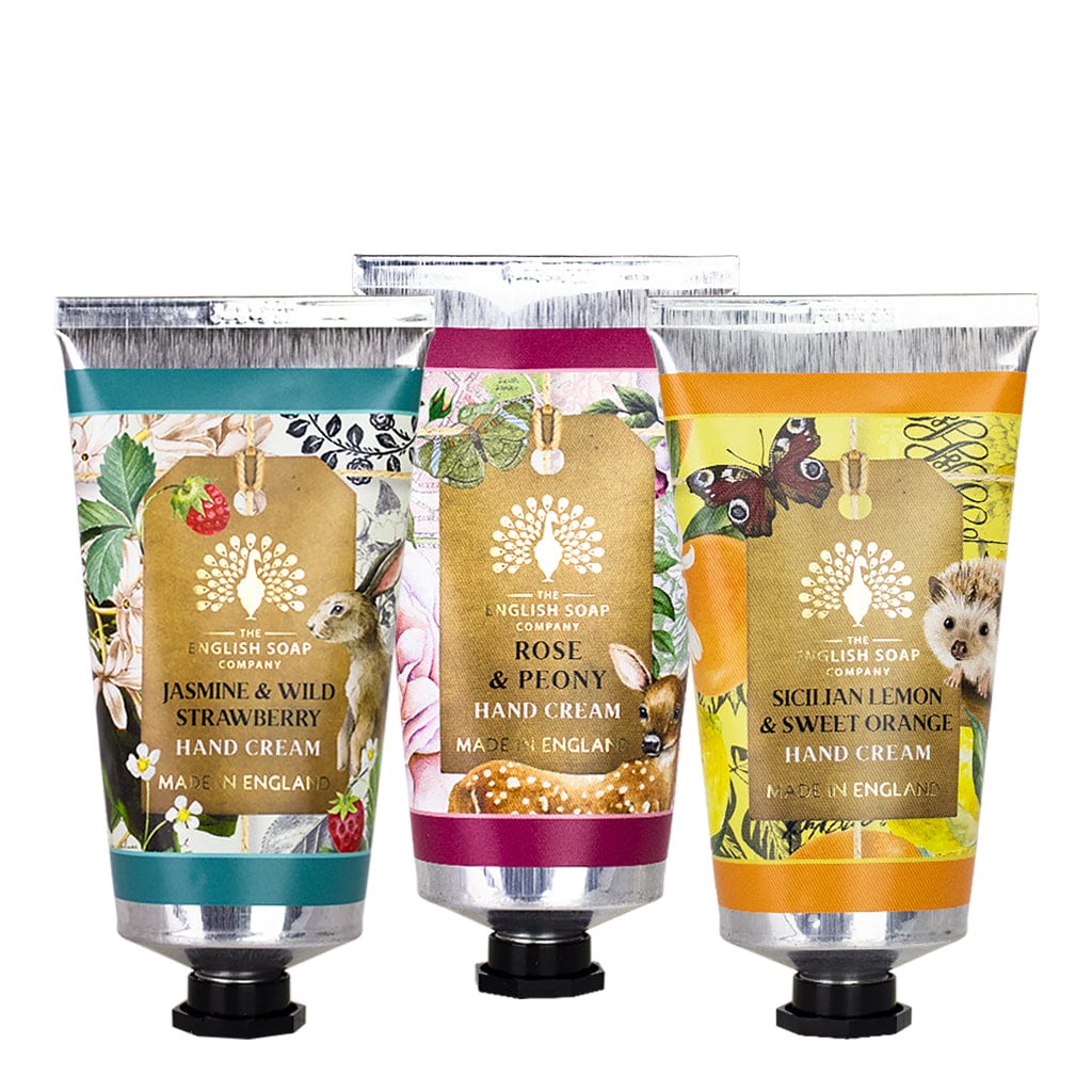 English Soap Company – Floral & Fruity Hand Cream Trio Value Pack (3 x 75ml)