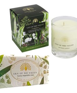 English Soap Company - Lily of the Valley Soap Bar & Candle Bundle