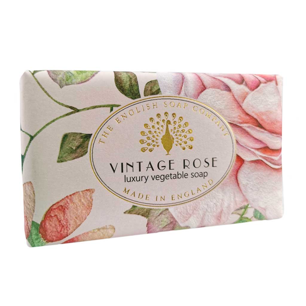 English Soap Company - Rose Soap Bar & Candle Bundle - Image 3