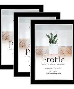 Eternal Black Metal Frame Value Pack 4x6 (3 pack bundle)