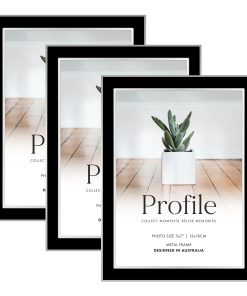 Eternal Black Metal Frame Value Pack 5x7 (3 pack bundle)