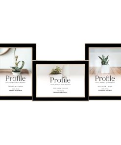 Eternal Black/Rose Gold Metal Collage Three Photo Frame