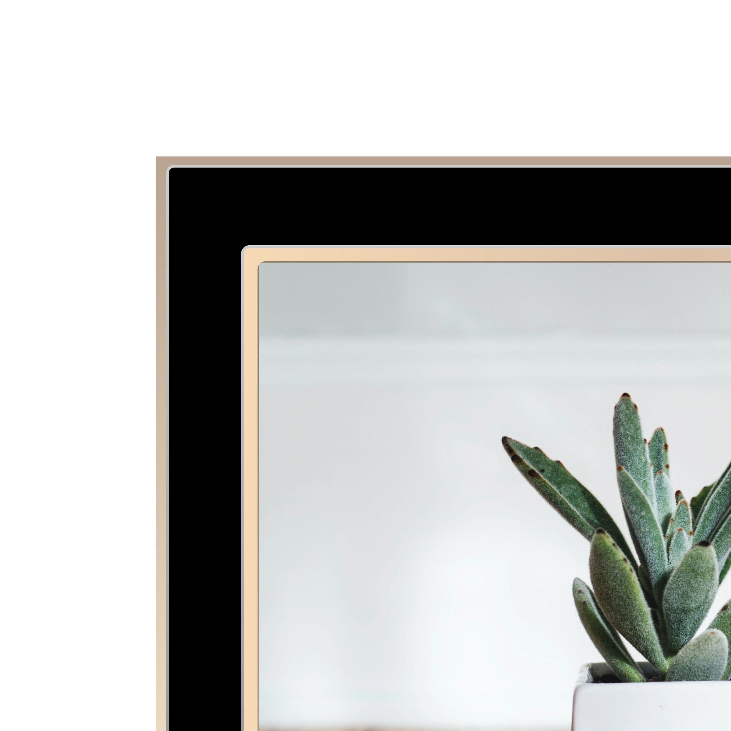 Eternal Black/Rose Gold Metal Collage Three Photo Frame - Image 4