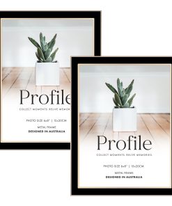 Eternal Black/Rose Gold Metal Frame Value Pack 6x8 (2 pack bundle)