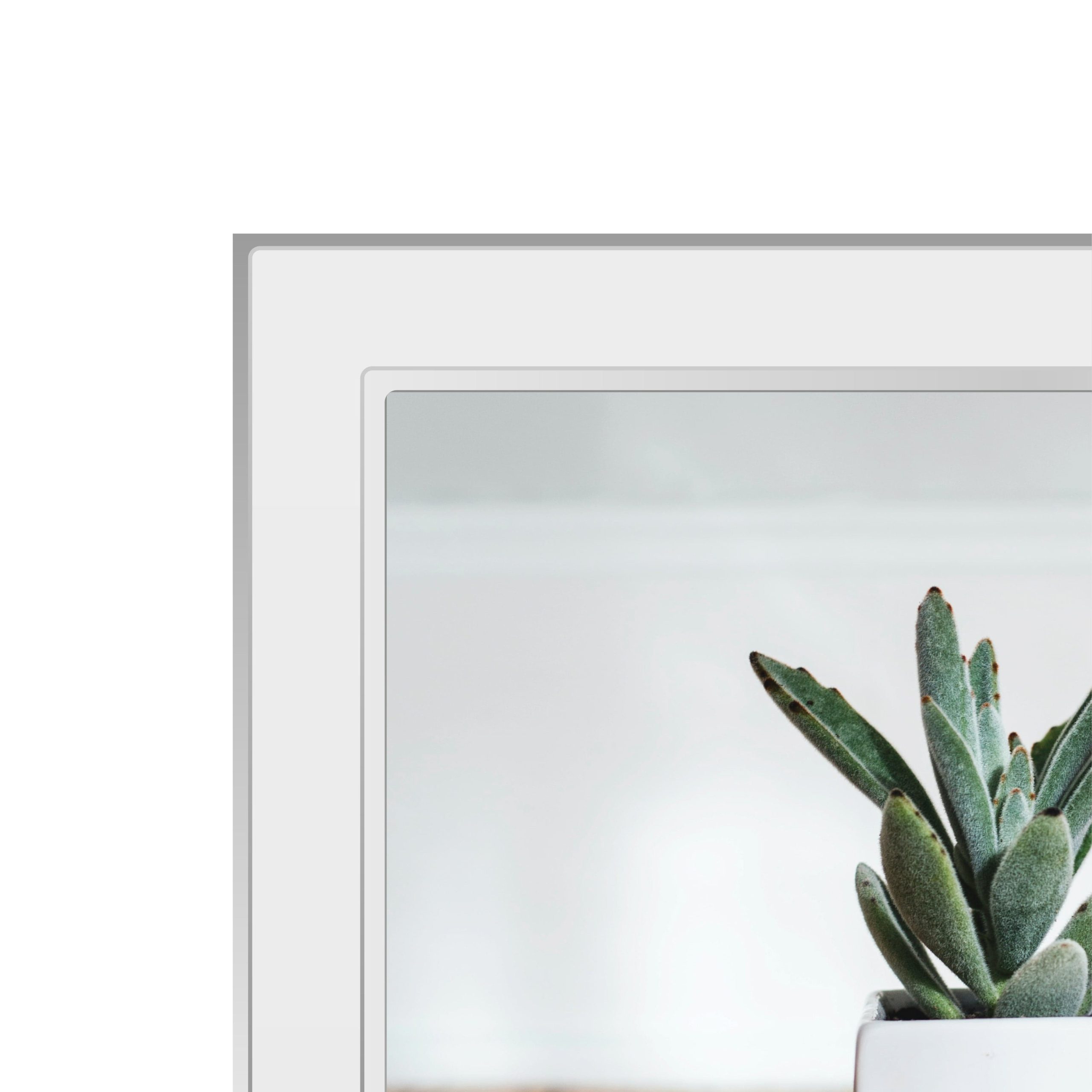 Eternal Hinged Triple White Metal Photo Frame - Image 4
