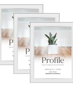 Eternal White Metal Frame Value Pack 5x7 (3 pack bundle)