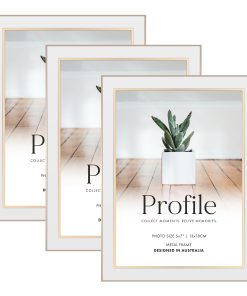 Eternal White/Rose Gold Metal Frame Value Pack 5x7 (3 pack bundle)
