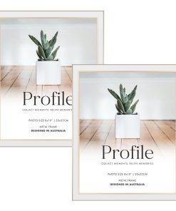 Eternal White/Rose Gold Metal Frame Value Pack 8x10 (2 pack bundle)