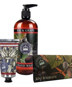 Fig & Grape Hand Cream, Soap & Wash Bundle - Royal Kew Gardens