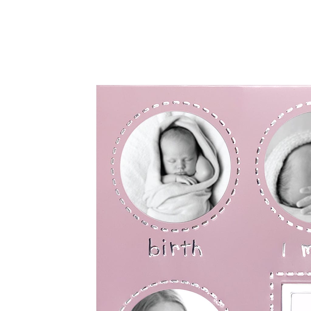 First Year Pink Metal Baby Frame 13 Photos - Image 3