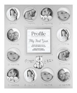 First Year Silver Metal Baby Frame 13 Photos