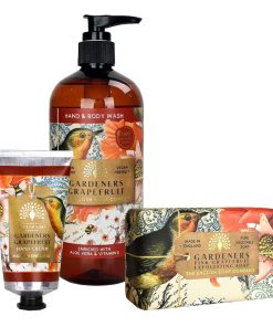 Gardeners Grapefruit Hand Cream, Soap & Wash Bundle - The English Soap Company