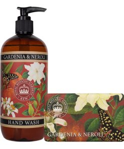 Gardenia & Neroli Hand Wash & Soap Bar Bundle - Royal Kew Gardens