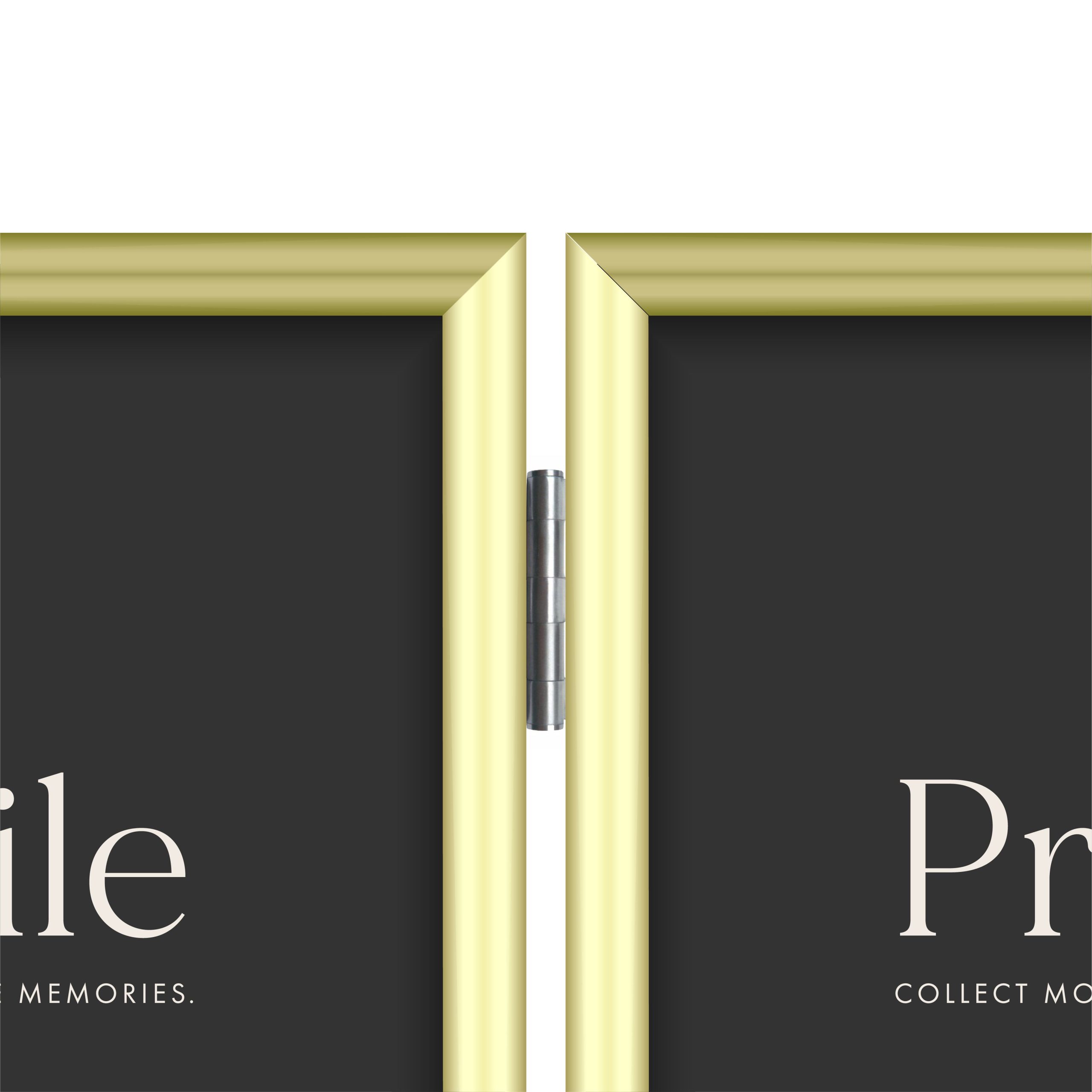 Habitat Gold Hinged Triple Metal Photo Frame - Image 4
