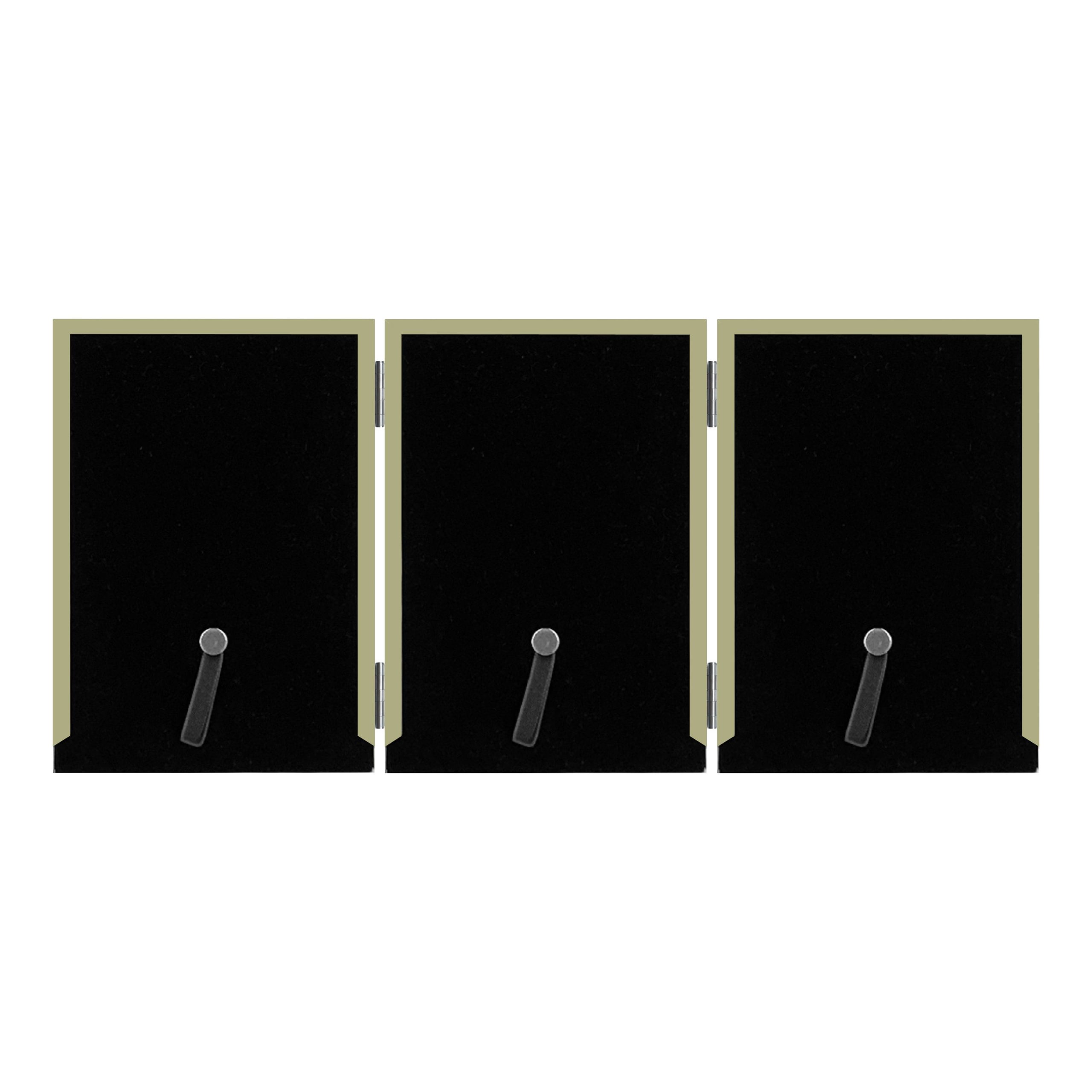 Habitat Gold Hinged Triple Metal Photo Frame - Image 3