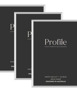 Habitat Silver Metal Frame Value Pack 5x7 (3 pack bundle)