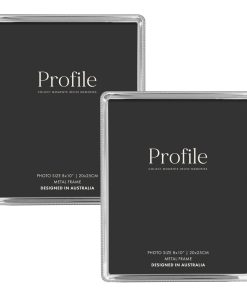 Heirloom Silver Beaded Metal Photo Frame Bundle – 8x10in (2 Pack)