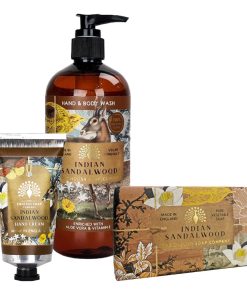 Indian Sandalwood Hand Cream, Soap & Wash Bundle - The English Soap Company