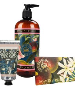 Jasmine & Peach Hand Cream, Soap & Wash Bundle - Royal Kew Gardens