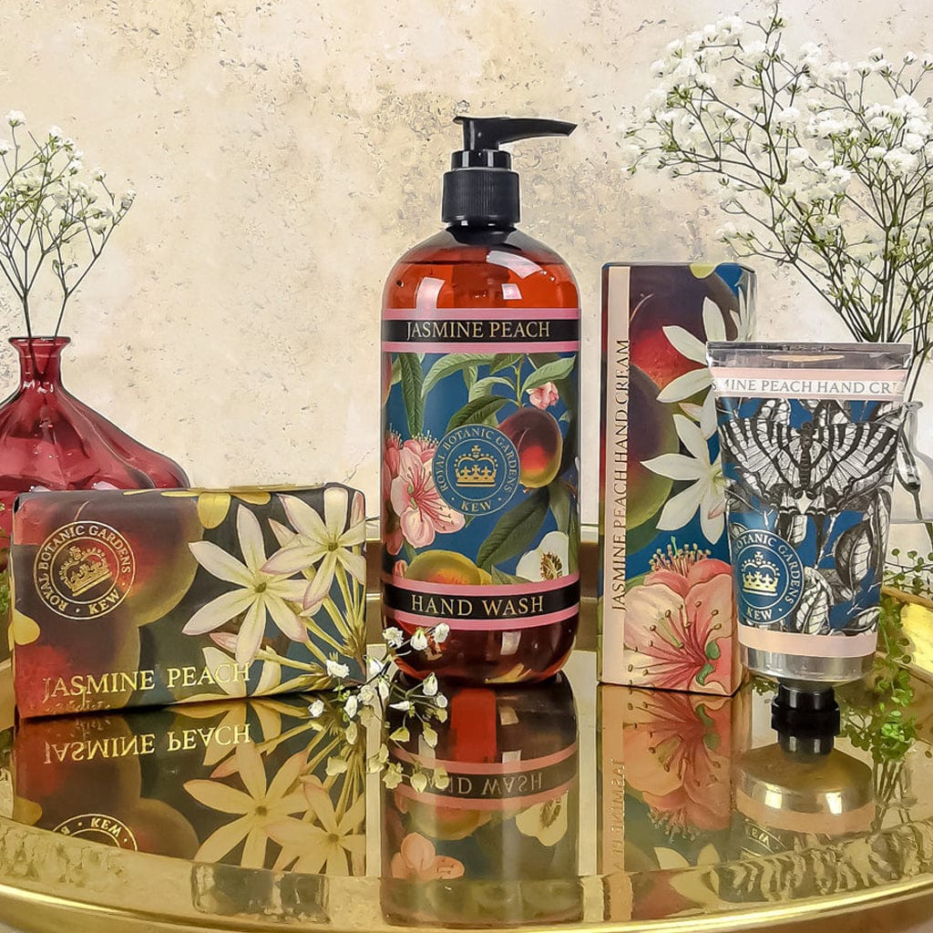 Jasmine & Peach Hand Cream, Soap & Wash Bundle - Royal Kew Gardens - Image 2