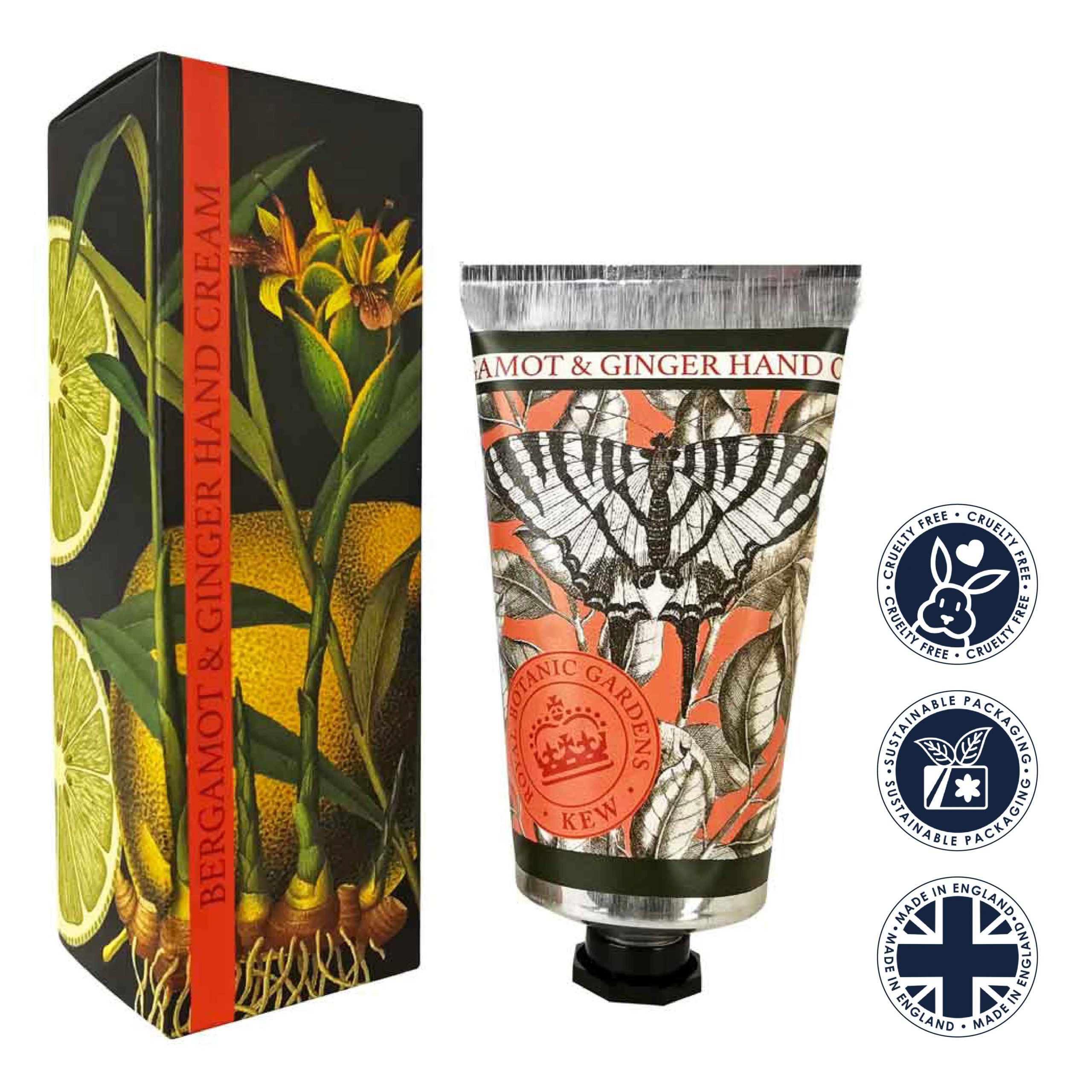Kew Gardens Bergamot & Ginger Hand Cream 75ml