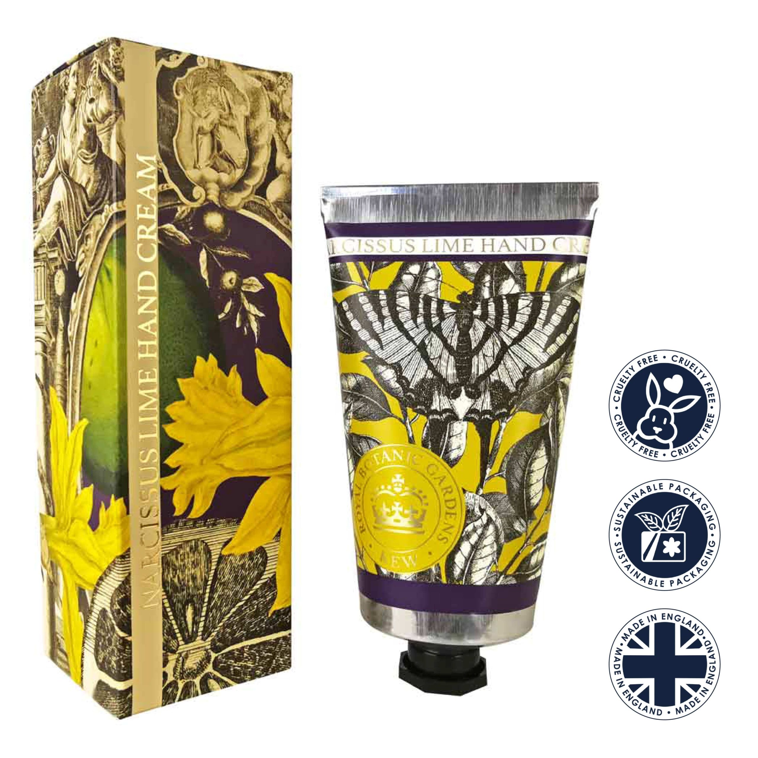 Kew Gardens Narcissus Lime Hand Cream 75ml