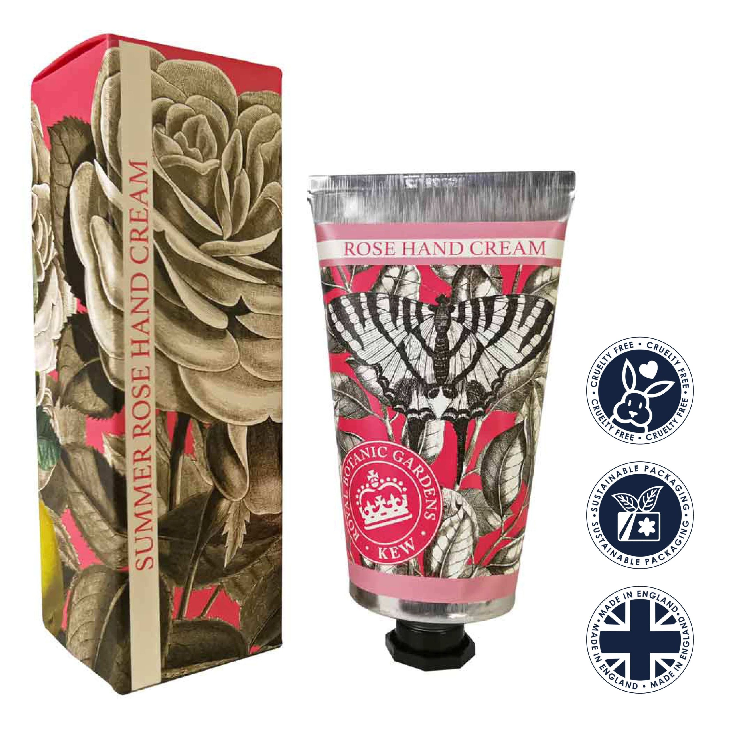 Kew Gardens Summer Rose Hand Cream 75ml