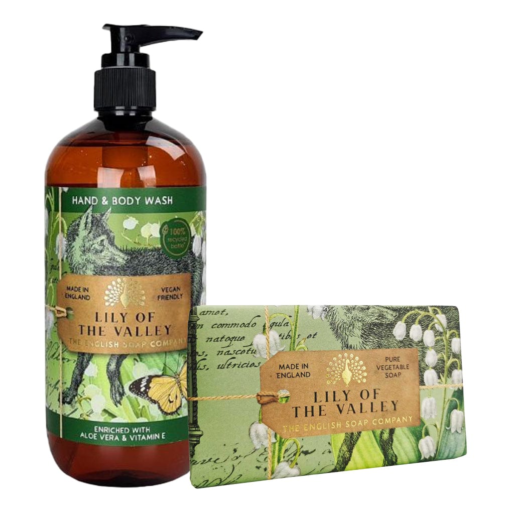 Lily of the Valley Body Wash & Soap Bar Bundle - The English Soap Company
