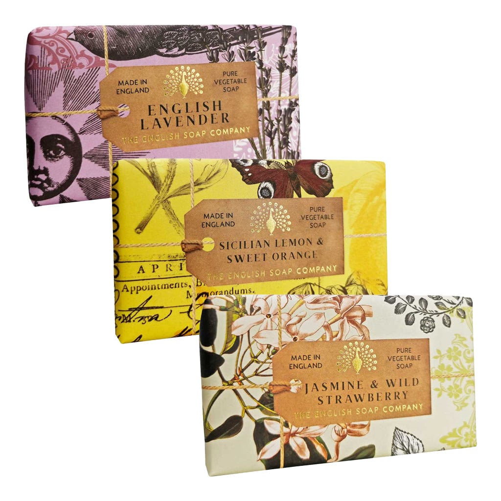 Most Adored Trio Soap Bar Value Pack Bundle - The English Soap Company